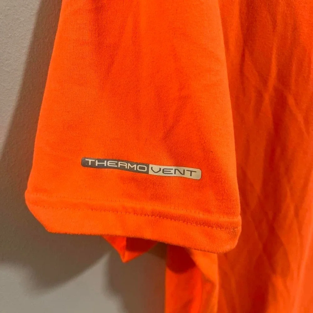 Polo SPORT Ralph Lauren Retro Thermovent Orange T Shirt Spellout MENS M‎